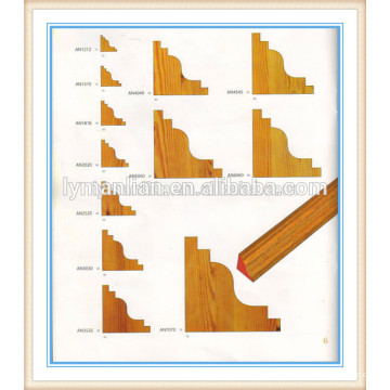 moulure d&#39;angle en teck / cadres muraux décoratifs en teck / coins décoratifs en bois de teck